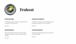 Frukostmeny - Gratis Mall