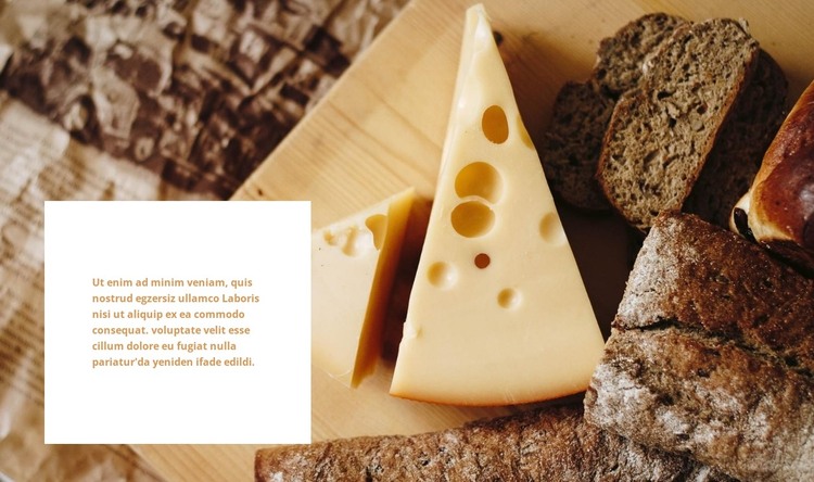 peynir işi HTML Şablonu