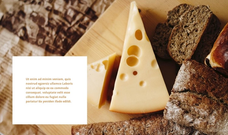 peynir işi Web Sitesi Şablonu