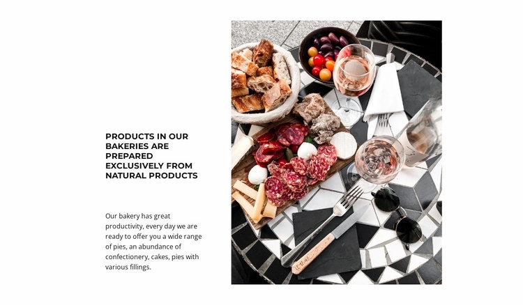 Snack table Landing Page