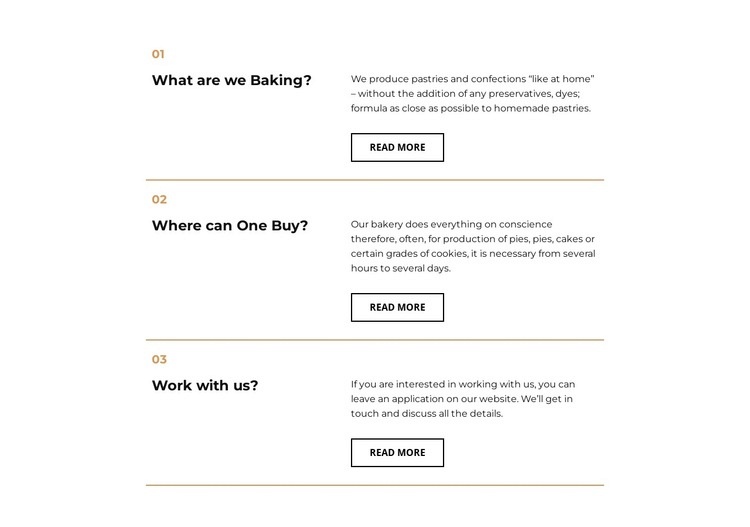 How the restaurant works Wix Template Alternative