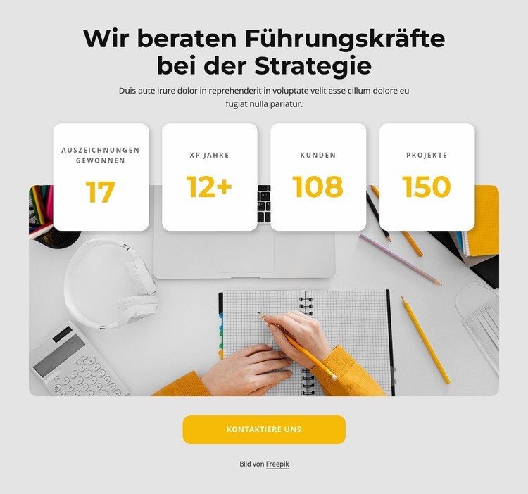 Gute Strategie macht gute Führungskräfte Website Builder-Vorlagen