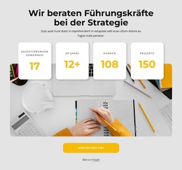 Gute Strategie Macht Gute Führungskräfte - Mobile Website-Vorlage