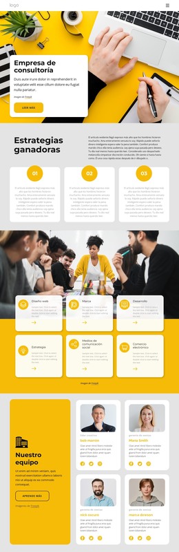 Firma De Consultoría Superior: Sitio Web Adaptable