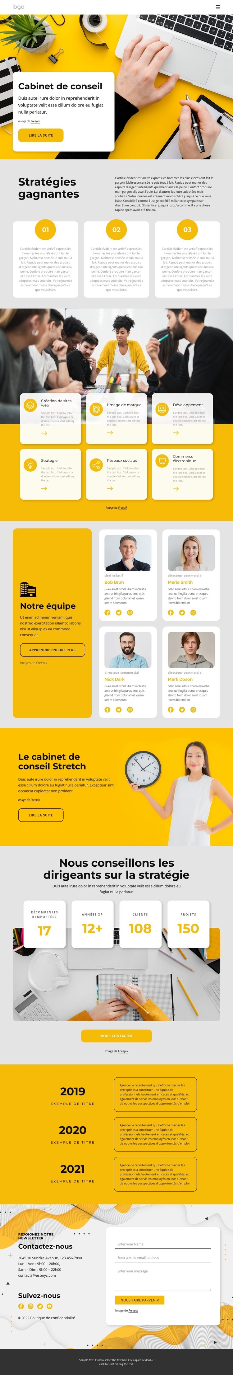 Meilleur cabinet de conseil Conception de site Web