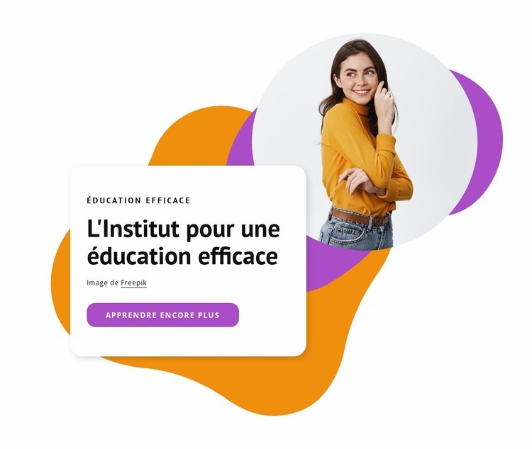 Une formation efficace et de qualité Modèles de constructeur de sites Web