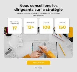 Une Bonne Stratégie Fait De Bons Leaders - Maquette De Site Web Créative Et Polyvalente