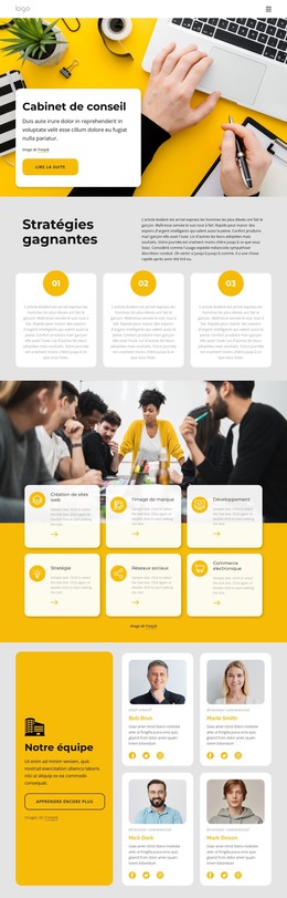 Meilleur Cabinet De Conseil - Site Web Réactif
