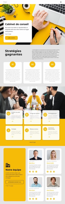 Meilleur Cabinet De Conseil - Modèles De Création De Pages Gratuits