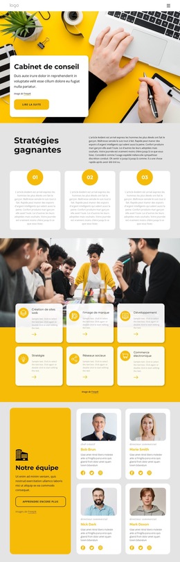 Meilleur Cabinet De Conseil – Téléchargement Du Modèle De Site Web