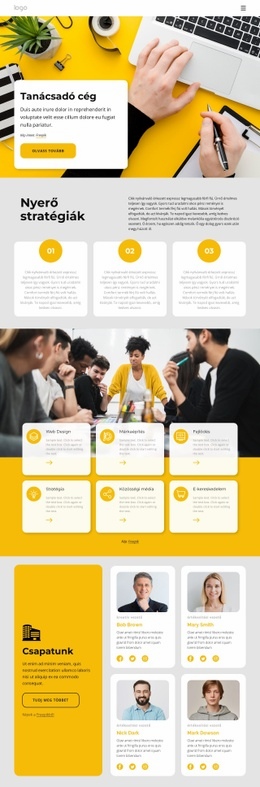 Legjobb Tanácsadó Cég – Reszponzív Webhely