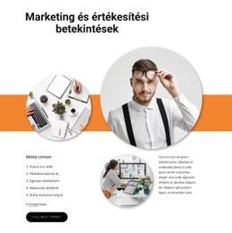 Értékesítési Betekintések - Webhelysablonok