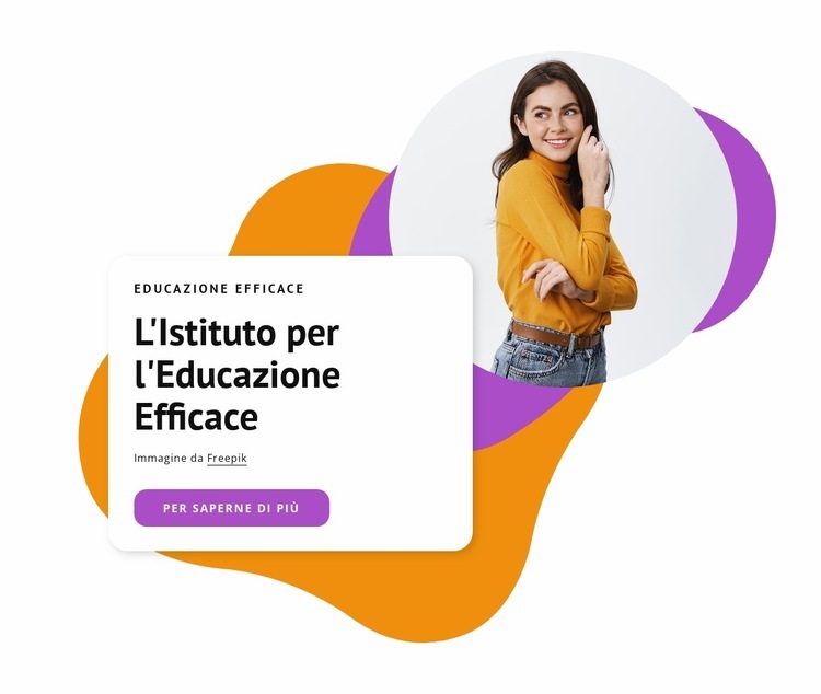 Educazione efficace e di qualità Modelli di Website Builder