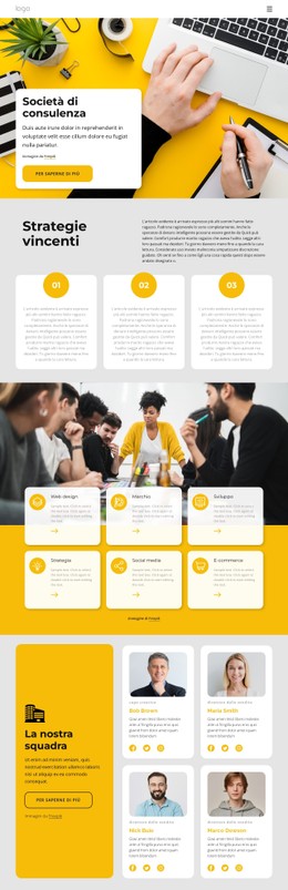 Prima Società Di Consulenza Modello HTML CSS Semplice