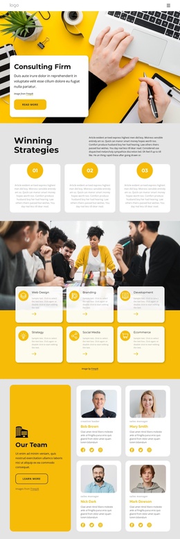 Top Consulting Firm - Page Builder Templates Free