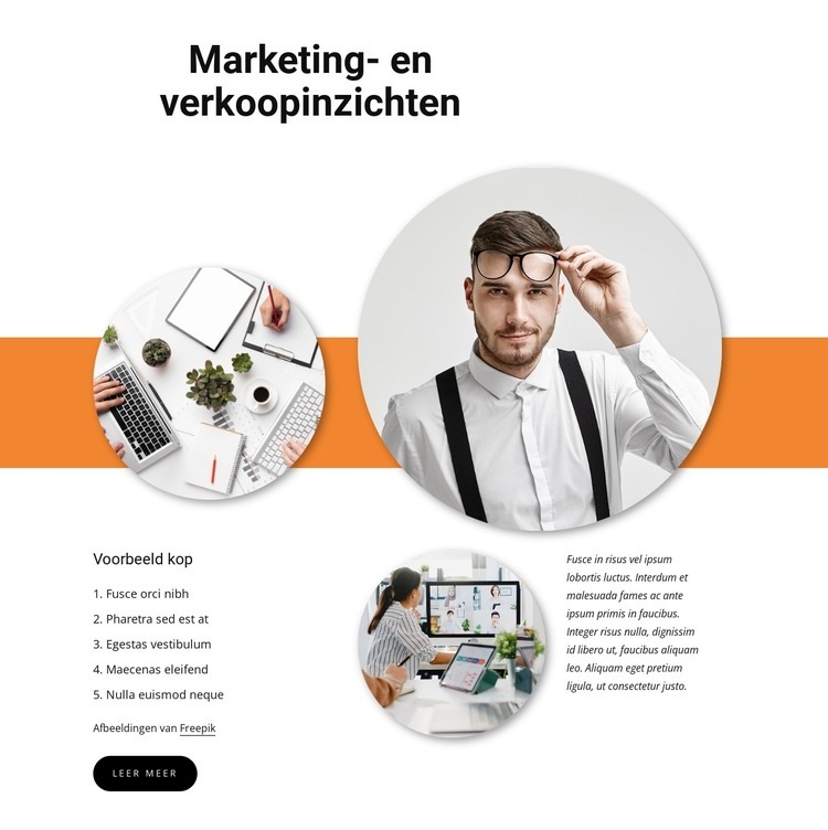 Verkoopinzichten Html Website Builder