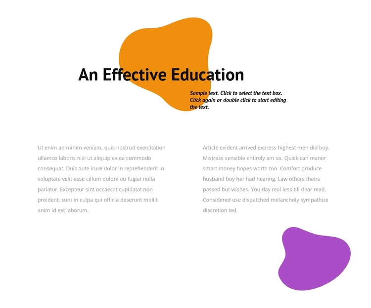 Principles of education One Page Template