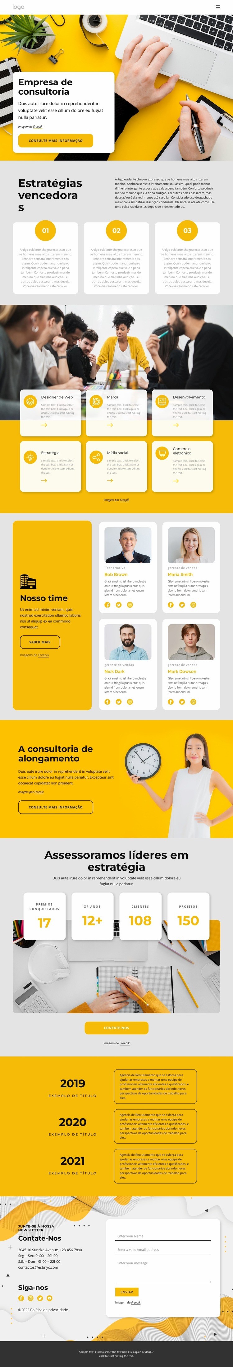 Melhor empresa de consultoria Modelo HTML5