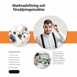 Försäljningsinsikter - Webbplatsmallar