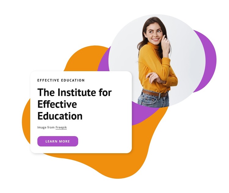 Effective and quality education Web Design