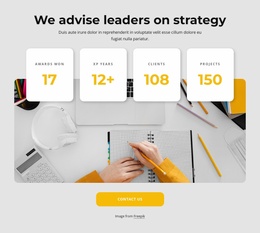 Good Strategy Makes Good Leaders - Mobile Website Template