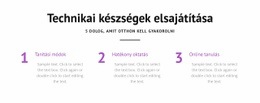 Hogyan Tanuljunk Technikai Készségeket HTML5 És CSS3 Sablon