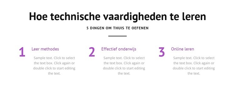 Hoe technische vaardigheden te leren HTML5-sjabloon