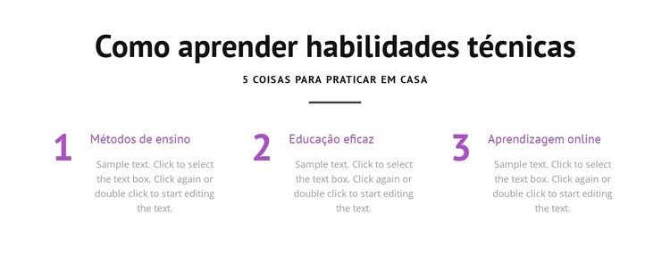 Como aprender habilidades técnicas Template CSS