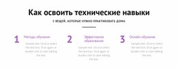 Как Освоить Технические Навыки – Шаблон HTML5