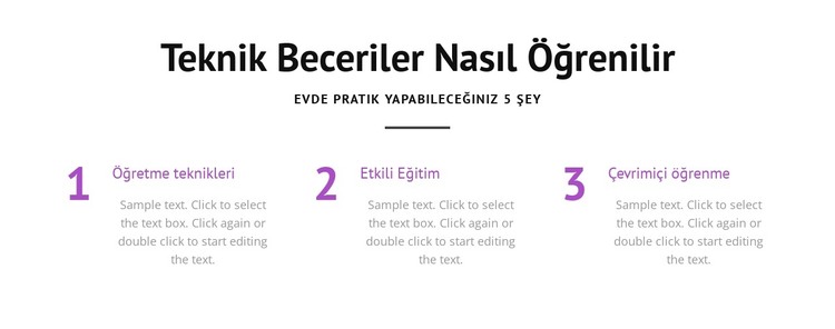 Teknik beceriler nasıl öğrenilir HTML Şablonu