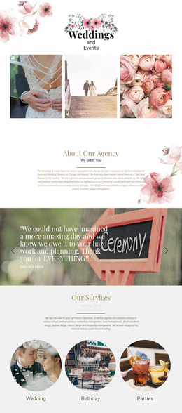 Moments Of Wedding - Professional Website Design