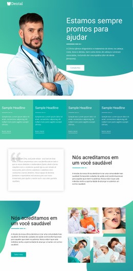 Servindo E Ajudando A Medicina - Protótipo De Site