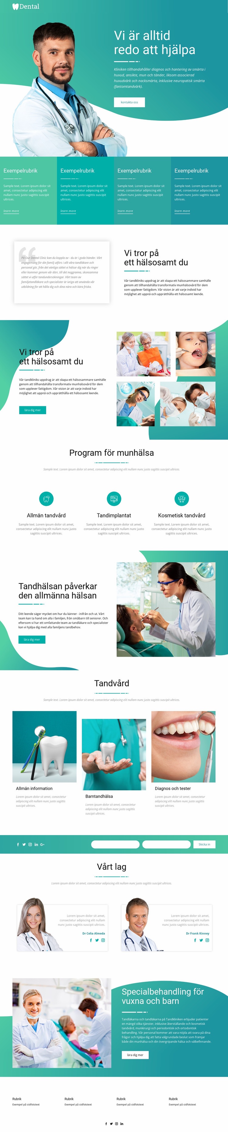 Serverar och hjälper medicin WordPress -tema