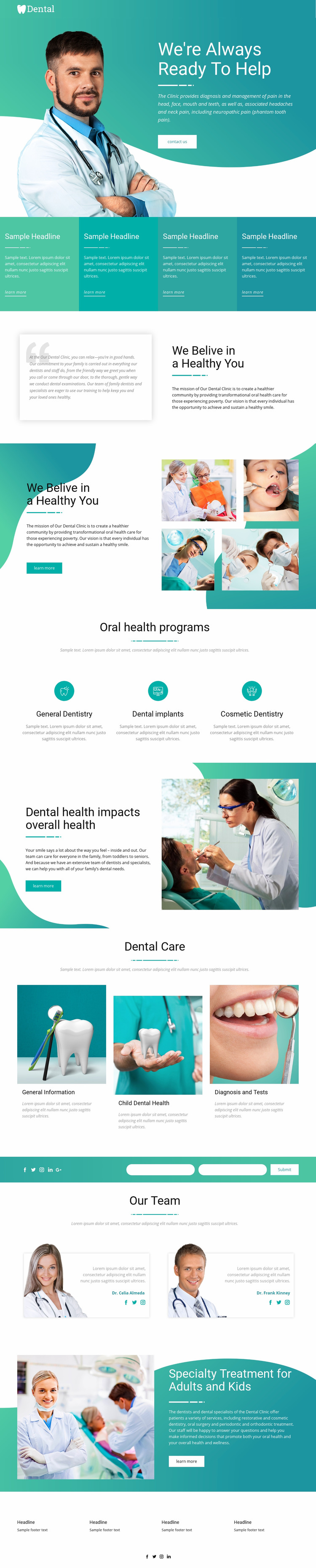 Serving and helping medicine Web Page Design