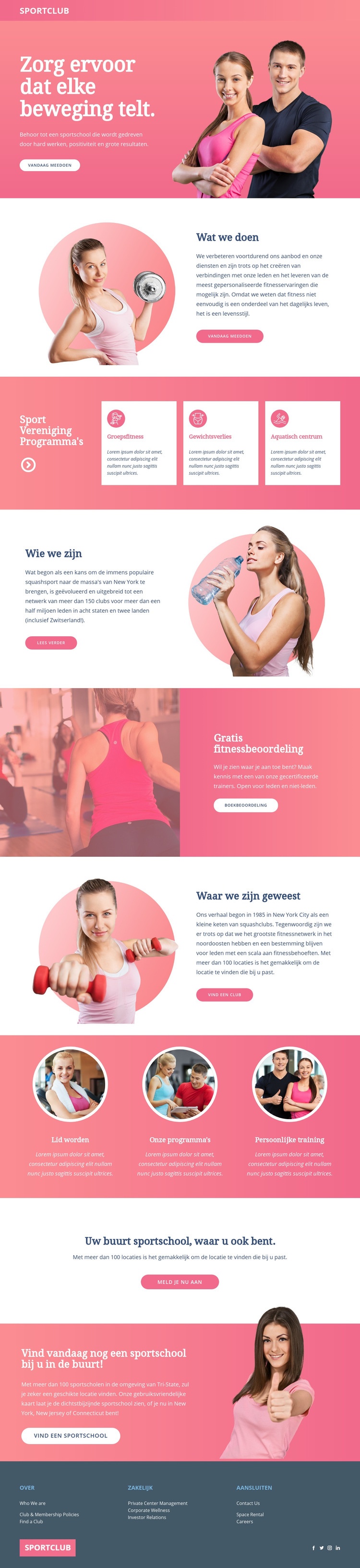 Persoonlijke coaching Website Builder-sjablonen