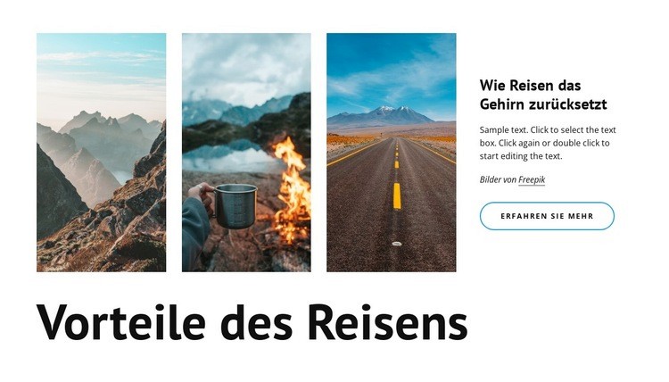 Wie Reisen dein Gehirn verändert Website design