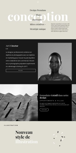 Directions Du Studio De Design - Modèle De Site Web Gratuit