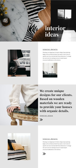 New Interior Ideas - Responsive HTML Template