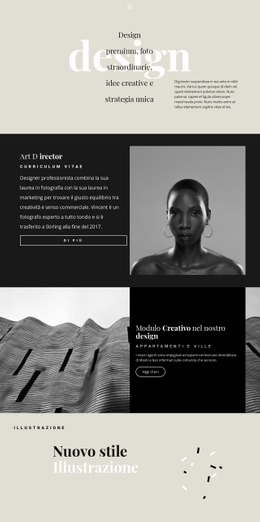 Indicazioni Di Studio Di Design - Modello Di Sito Web Gratuito