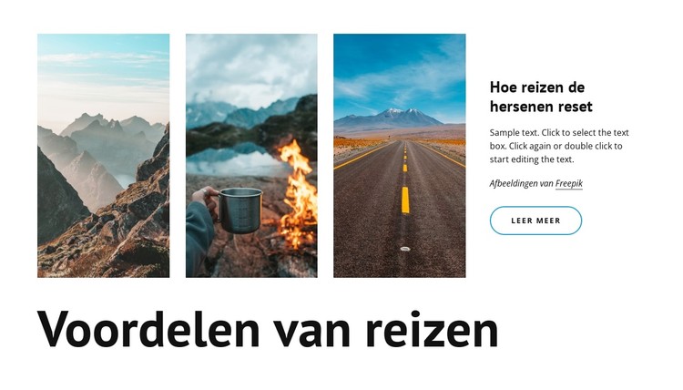 Hoe reizen je brein verandert CSS-sjabloon