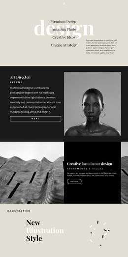 Directions Of Design Studio - Responsive One Page Template