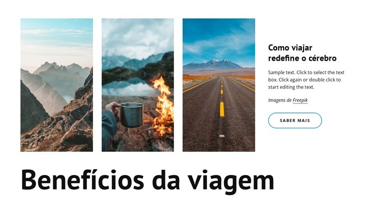 Como viajar muda seu cérebro Construtor de sites HTML