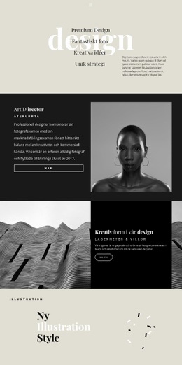 Webbplatsdesign För Vägbeskrivning Av Designstudio