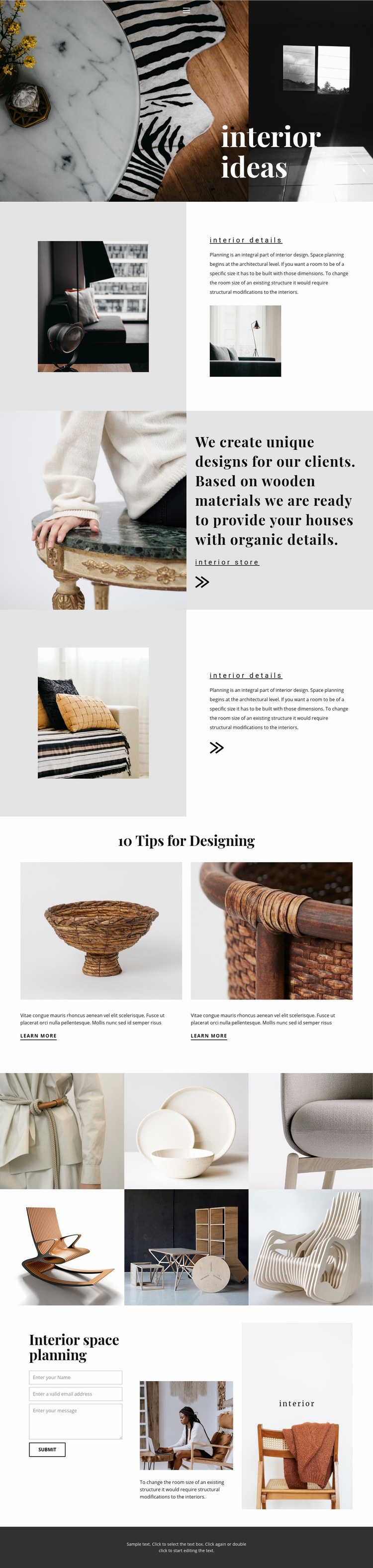 New interior ideas Web Page Design