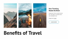 Free Design Template For How Travel Changes Your Brain