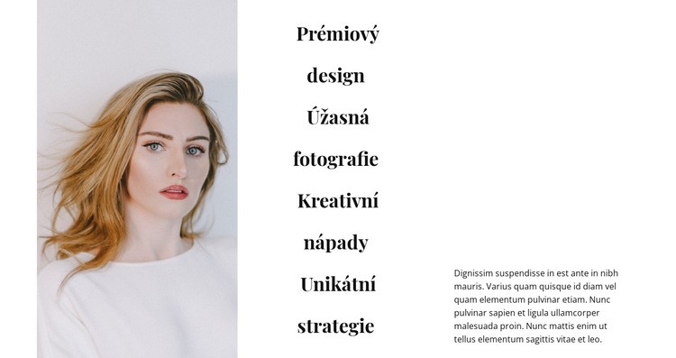 Design a kreativní nápady Šablona CSS