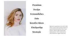 Design Und Kreative Ideen – Benutzerfreundliche Einseitenvorlage