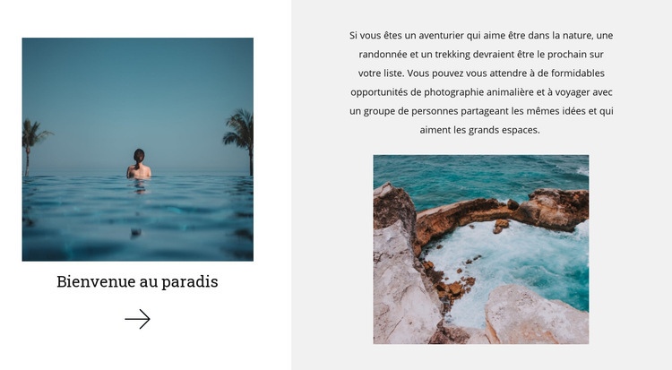 Terre paradisiaque Créateur de site Web HTML