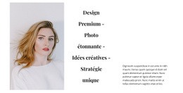 Design Et Idées Créatives : Modèle D'Une Page Facile À Utiliser