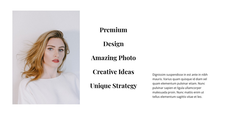 Design and creative ideas One Page Template